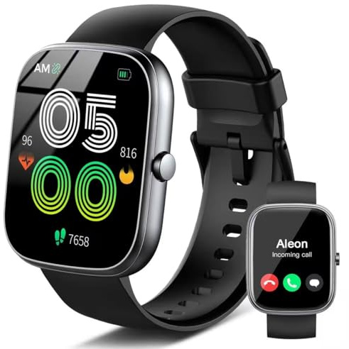 Smart Watch for Men Women(Answer/Make Call), 1.91HD Touch Screen 2026 New FitnessTracker with Heart Rate/Sleep Monitor/SPO2/Step Counter, 110+ Sport Modes IP68 Waterproof Smartwatch for Android iOS