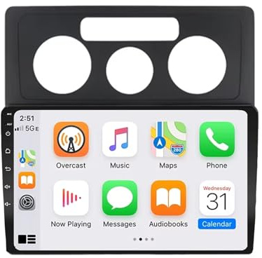 Car Multimedia Radio per VW Volkswagen Caddy 2K 3 2004-2010 Car Radio con Bluetooth Vivavoce, con Hd Touch Screen Supporta Navigazione, Bluetooth, 4 Nucleo 1G+16G