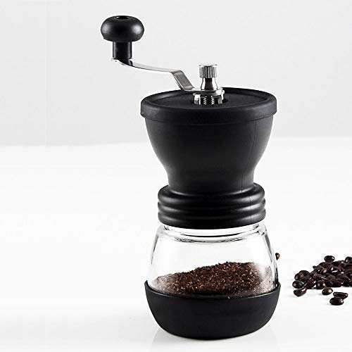 ZKHD Manual Molinillo De Café, Cafe Regulable Portatil Ajuste Molido, Grado Coffe Grinder Moledores Hogar La Oficina, O Los Viajes Moler Granos Semillas Á Máquina Grano Molienda Variable, Fino Grueso