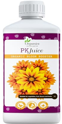 Organics NUTRIENTS, PK juice, Organischer Flüssigdünger für Gemüse, Topfpflanzen, Balkonpflanzen, Kräuter und Garten
