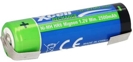 Akku AA Mignon 1,2V 2700mAh NiMH Batterien Mit Lötfahne U Wiederaufladbar + Geringe Selbstentladung