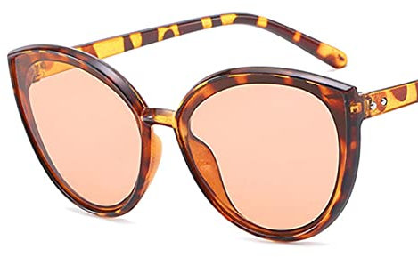 Sunglasses Modische Sonnenbrille Mode Cat Eye Sonnenbrillen Frauen Designer Vintage Trend Damen Light Plastic Frame Bunt