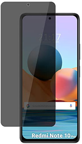 Tumundosmartphone Protector Pantalla hidrogel Privacidad Antiespías para Xiaomi Redmi Note 10 Pro