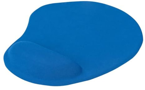 Digitus DA-51021, Tappetino per mouse ergonomico con poggiapolsi, Blu