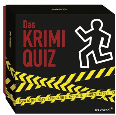 Krimi-Quiz – 66 Quizkarten rund um Verbrechen, Mord & Kriminalliteratur | Kartenspiel mit Anleitung | Spannendes Quizspiel für Krimifans | Geschenkidee von ars vivendi