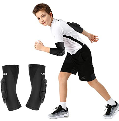 Ellenbogenbandagen Basketball Armstulpe 1Paar Kinder Ellenbogenschoner Torwart Schützende Shooter Sleeve Handball Volleyball Ellenbogenschutz L