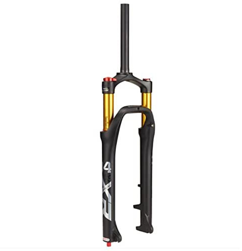 ZECHAO Luftgefederte Snowbike-Gabel,26 Zoll Zugstufeneinstellung 1-1/8 Ultraleichte Aluminiumlegierung 120 Mm Federweg-Vorderradgabel Fahrradzubehör Fahrrad Federgabel