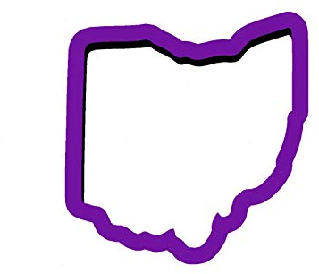 Ohio Cookie Cutter - State Cookie Cutters - United States Cookie Cutters - Travel Cookie Cutters