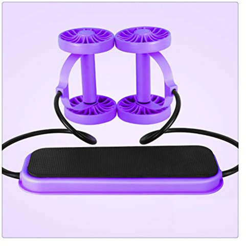 UsmAsk Bauchtrainer, Roller, Trainingsgerät, Ab-Rad, Doppelrolle mit Widerstandsbändern, Taillen-Schlankheitstrainer, Heim-Fitnessstudio