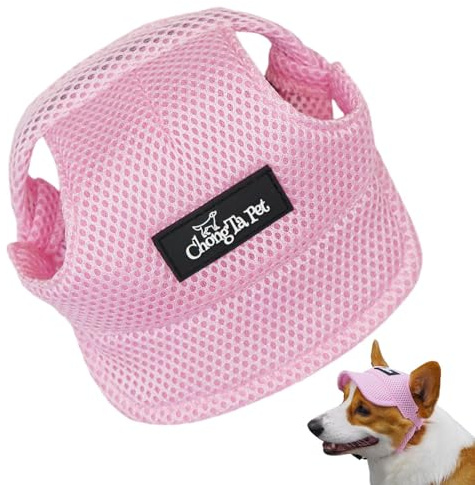 Baseballhut für Hunde, Schirmmütze für Hunde | Sonnenschutzhut für Hunde mit Ohrlöchern | Sonnenschutz Baseballhut für Outdoor-Sportarten