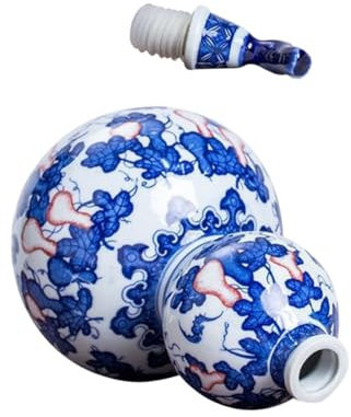 PHENOFICE Vintage Gourd Design Wine Pot Keramik Flasche Weinspeicherhalter Leicht Einfach Zu Reinigen Eleganter Trinkbehälter Fürs Zuhause Oder Geschenk