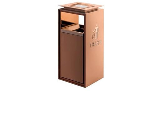 ABNNHK Cubo de Basura para Exteriores, Cubo de Basura para Hotel, Cubo de Basura con Entrada de Ascensor en el vestíbulo, Cubo de Basura Vertical de Acero Inoxidable para Hotel, Centro co
