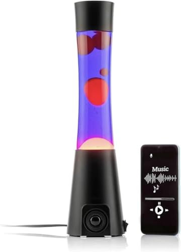 CELLUSTOP Lavalampe mit Musik - Magma-Lampe mit Bluetooth-Lautsprecher und Mikrofon - Multifunktional - Musik - Smartphone-Verbindung - Empfangen von Anrufen - hochwertiger Lautsprecher 3 W -