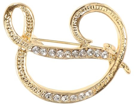 SAFIGLE Buchstabenbrosche Mit Strasssteinen Anstecknadel Aus Metall Für Damen Und Herren Elegantes Accessoire Für Outfits Und Anlässe