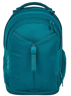 Satch Schulrucksack Match Deep Petrol - Petrol | Ergonomisch, erweiterbar auf 35 L, standfest und mit extra Fronttasche für optimal organisierte Schulsachen ab der 5. Klasse