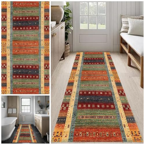 Alfombras Cocina Lavable Antideslizante Alfombra de Pasillo 40 x 60 cm Alfombra Corredor para Puerta Cocina Pasillo Alfombra para Salón Lavadero Dormitorio Alfombra Larga Entrada Casa Interior