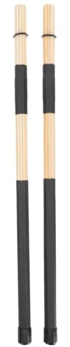 Yardwe Cepillo para Batería y Baquetas Profesionales de Madera Duradera para Uso en Banda y Escenario Baquetas de Ébano