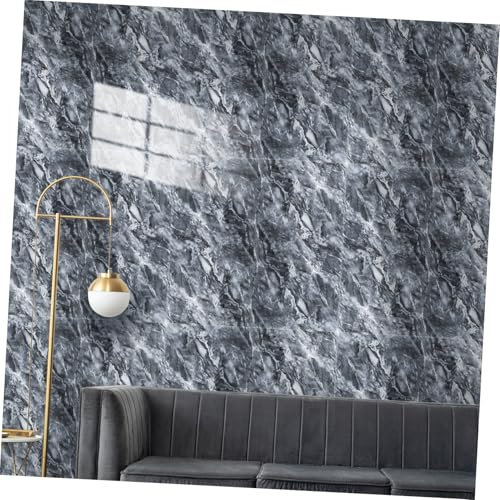 NUOBESTY 20 pièces Autocollants Muraux Autoadhésifs Imitation Marbre Étanches Panneaux Muraux pour Cuisine et Salle de Bain