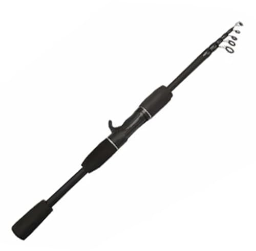 Tragbare Teleskoprute, Bequeme Kohlefaser, Meeresangeln, gerader, gebogener Griff, Flexible, rutschfeste Angelrute(Gasting rods,(1.8 m)
