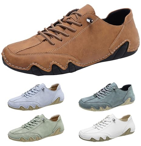 Barefoot Shoes Men's Waterproof Alpaca Shoes Leather PU Trainers Casual Leisure Shoes Wide Feet Sports Shoes Jogging Walking Shoes Lightweight Running Shoes Outdoor Barefoot Shoes Non-Slip Trainers