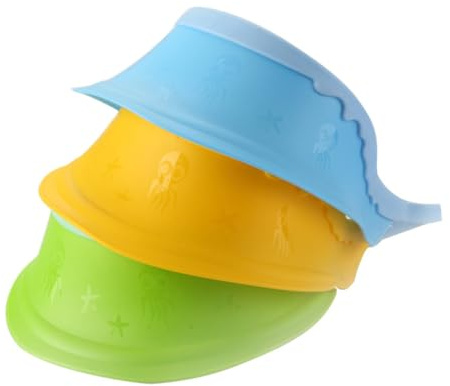 UPKOCH Silicone Hair Washing Cap for Boy Girl Shampoo Ear Protector Bathing Shower Hat to Prevent Water Splash During Boy Girl Shower