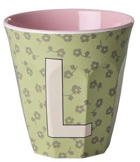 Rice Melamin Becher Kinderbecher mittelgroß Buchstabenbecher (L)