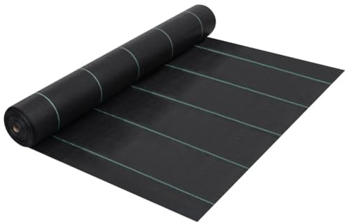 Sophrelle Estera de Control de malezas y raíces PP Negro 2x10 m Negro,313065