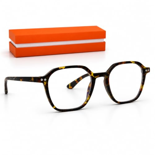 SILAC - 7808 - Lunettes de lecture anti-lumière bleue femme - +1,00 à +3,50 | Polycarbonate hexagonal – Branches flexibles – Protection écran ordinateur et smartphone