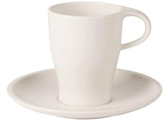 Villeroy & Boch Coffee Passion Set per Caffè, Porcellana Premium, Bianco