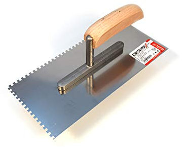 Decorex, HD Professional, Cazzuola dentata in acciaio inox, 4 x 4 mm