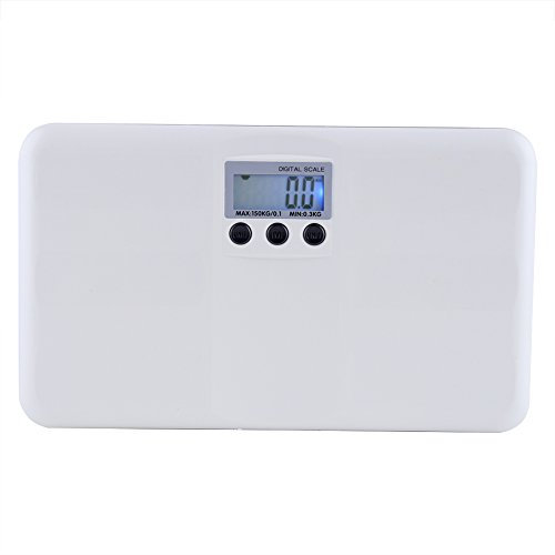 Digital Body Weight Scale Baby Pet Weighting Scale LCD Display with Backlight, 0.66lbs-330 Lbs
