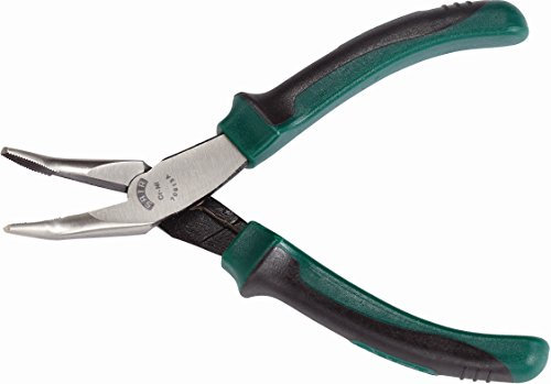 SATA ST70613AST Mini pinze a becco piegate da 5 pollici con manico antiscivolo rivestito in gomma