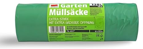 Buri Sacos de Basura 10-pc 130L Bolsas de Basura Sacos de Basura Saco de Basura de Jardín Bolsas de Basura