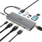 Hub USB C, EUASOO 11 en 1 Estación de Acoplamiento USB C de Triple Pantalla con Doble HDMI 4K/1000Mbps Ethernet/PD 3.0/4 Puertos USB para MacBook/portátiles USB C, MacOS sólo soporta el Modo Espejo.