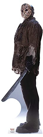 Star Cutouts Ltd SC1593 Jason Friday den 13:e Machete livstorlek kartong fri mini utskärning, flerfärgad