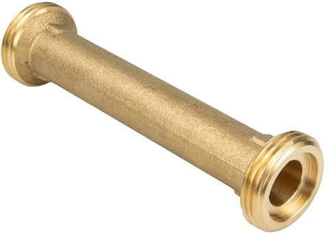 Schlösser JS Passstück 3/4 Zoll (DN15) x 110 mm für Wasserzähler Wärmemengenzähler - Messing blank - 0080040300001