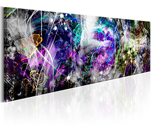 murando Acoustic Canvas Wall Art 135x45 cm / 53 x 18 picture with acoustic foam sound absorption print image Artwork 1 pc room acoustics soundproofing Abstract colorful f-C-0151-b-d