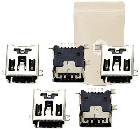 Adaptout 5X Mini prise usb 2.0 femelle PCB board a souder 5 pins chargeur piece de rechange