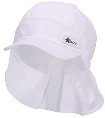 Sterntaler Baby Unisex Schirmmütze Baby Schirmmütze Nacken Leinenoptik - Schirmmütze Baby, Baby Mützen - aus Baumwolle