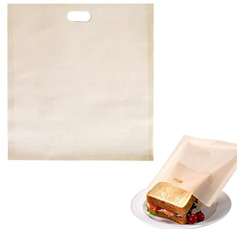 Sacchetti per tostapane riutilizzabili | Toast Bag lavabile con rivestimento antiaderente - Sacchetti per tostapane per panini, pollo, , Panini Huiba