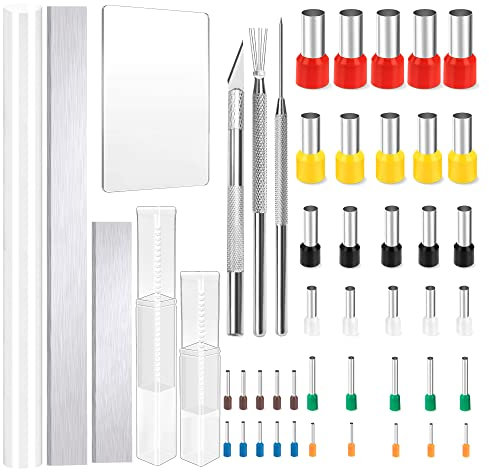 Outils de Modelage Céramique Sculpture, Poterie Pâte Polymère Fraises en Argile Ronds, Rouleau à Pâtisserie en Acrylique, pour Fabrication d'Argile, Modelage DIY Emporte-pièces Artisanat (49PCS)