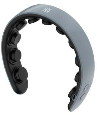 Master Massage H1 Fashion Haarband Kopfmassagegerät, Standard, schlank und leicht, 11 vibrierende Köpfe, 5 Modi, 3 Intensitäten von sanften Fingern bis Akupressur, Misty Grey