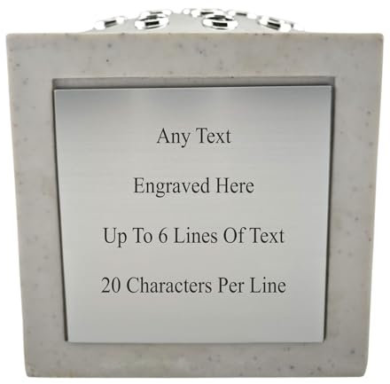 [Custom] Personalised Engraved White Memorial Rose Bowl Grave Marker Flower Pot Vase