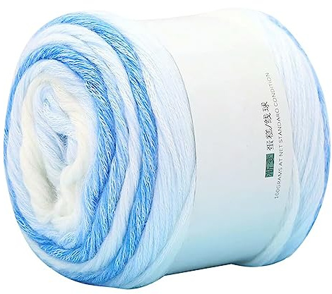 Farbverlaufsgarn 100g, 240 Mete,Farbverlauf Regenbogen Streifen Garn zum Häkeln und Strickgarn,Hüte Schal Pullover Decke Handstrickgarne
