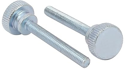 QUARKZMAN M4x30mm Mariposa Tornillo x 12uds Plano Moleteado Cabeza Totalmente Roscado Carbono Acero para Pantalla Industria y Hogar Electrodomésticos Industria, [Plata Azul]