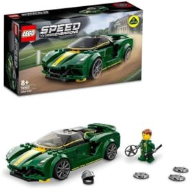 LEGO 76907 Speed Champions Lotus Evija Auto da Corsa Giocattolo Ridotto con Minifigure Driver da Corsa Giocattolo per Bambini