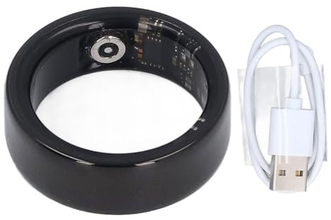 Anillo de Salud Inteligente, Anillos de Monitoreo del Sueño Bluetooth Anillo de Conteo de Pasos IP68 Anillo Inteligente a Prueba de Agua Rastreador de (No 10)