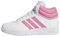 adidas Unisex - Bambini e Ragazzi Hoops 4.0 Mid Shoes, Ftwr White Pink Fusion Grey Two, 36 EU