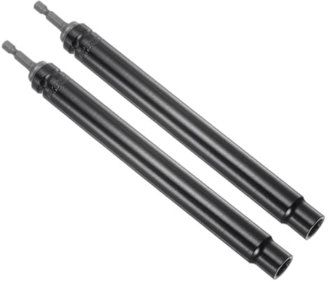 CoCud 2 Stück Extra langer Hohlsteckschlüssel Größe 12 mm Länge 200 mm | 6-Punkt-Schnellwechsel-Tiefbrunnen-Nuss-Treiber, 1/4 Sechskantschaft, für Gewindestangen Schrauben