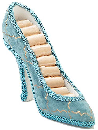 MEGAUK Ringaufbewahrung Schmuckständer mit Pumps High Heels Design - Kreativer Schmuckhalter Ringhalter Schmuck Organizer für Ringe Ohrringe